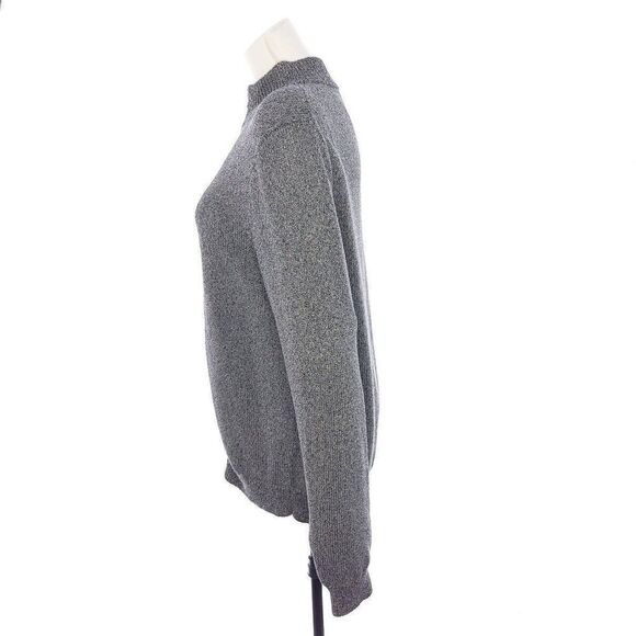 Theory Ikson B Amplitude Two Way Zipper Long Sleeve Navy Marled knit Jacket M - Picture 4 of 9